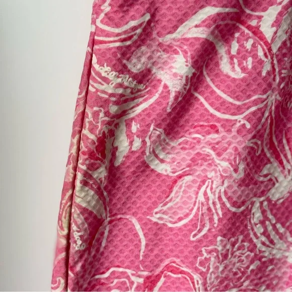 🩷 LILY PULITZER X GOOP COLLAB PINK FLORAL PREPPY GIRLY MINI DRESS WITH POCKETS - Picture 11 of 11